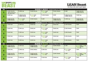 Body Beast Workout Schedule – Healthy For Better – Beachbody Lifestyle