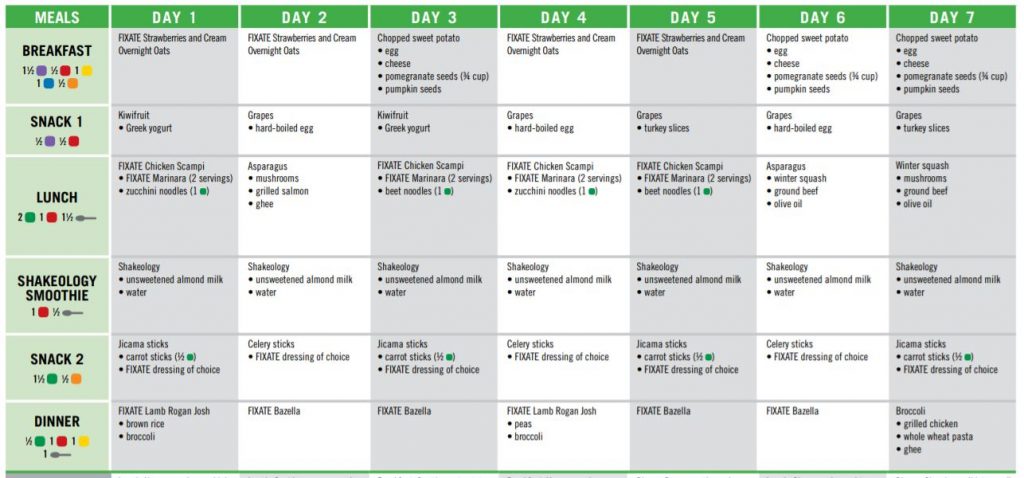 21 Day Fix Meal Plan Sample4