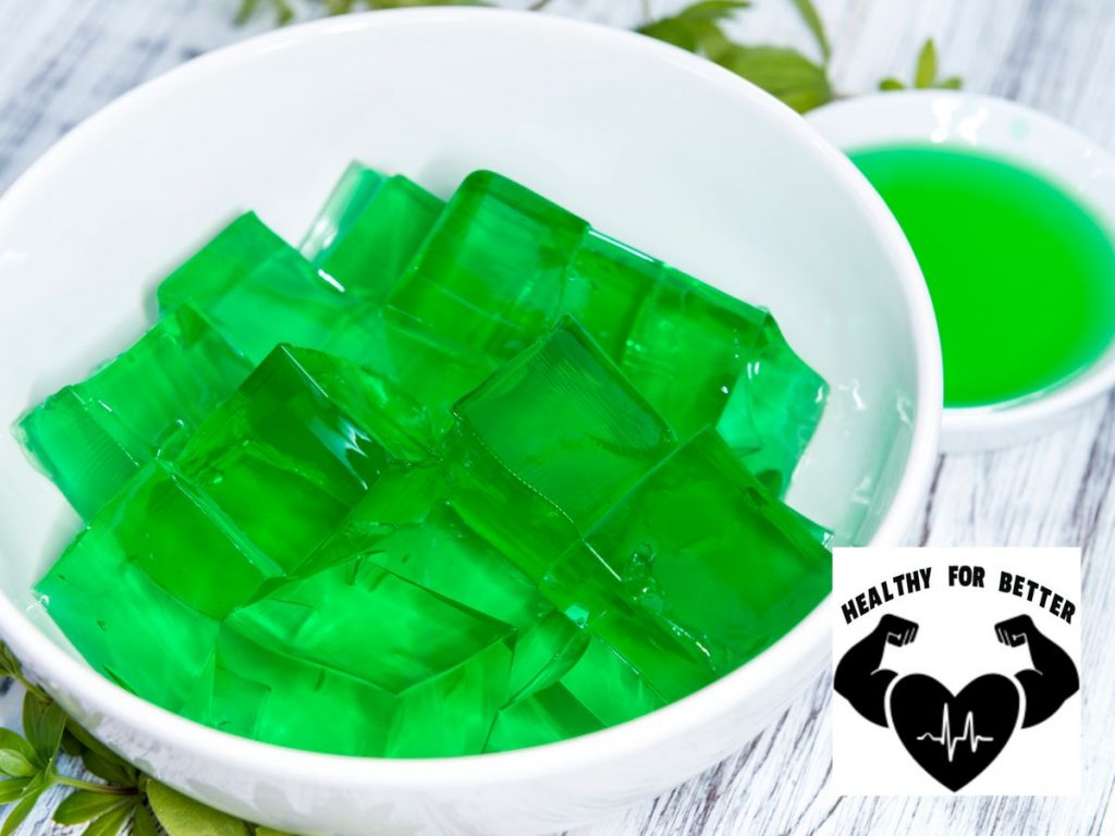 green sugar free jello
