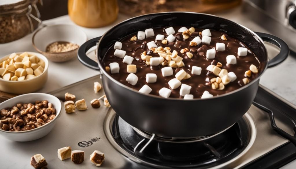 5 Minute Rocky Road Fudge