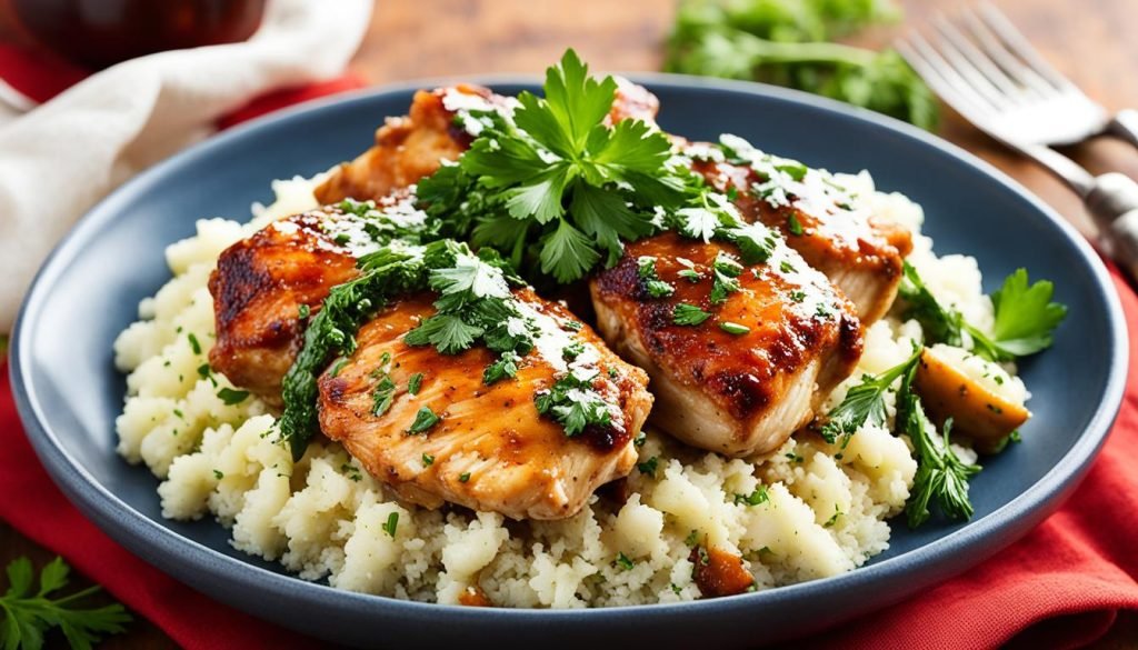 Crock-Pot Tuscan Garlic Chicken Thighs Crock-Pot Tuscan Garlic Chicken Thighs