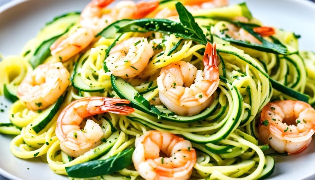gluten-free shrimp zoodle recipes