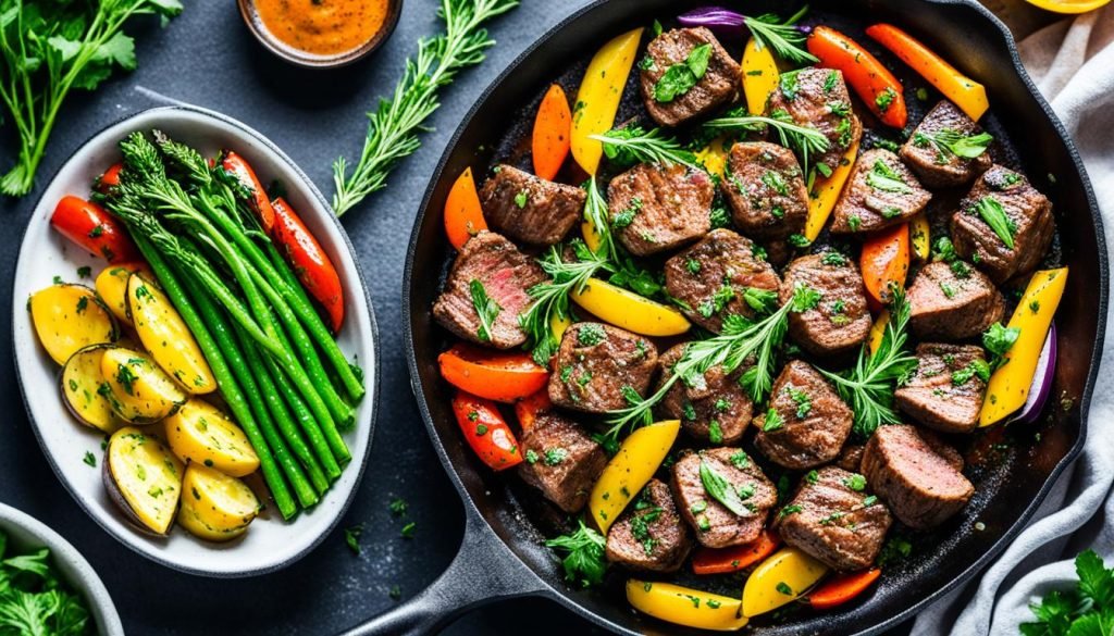 healthy garlic butter steak bites