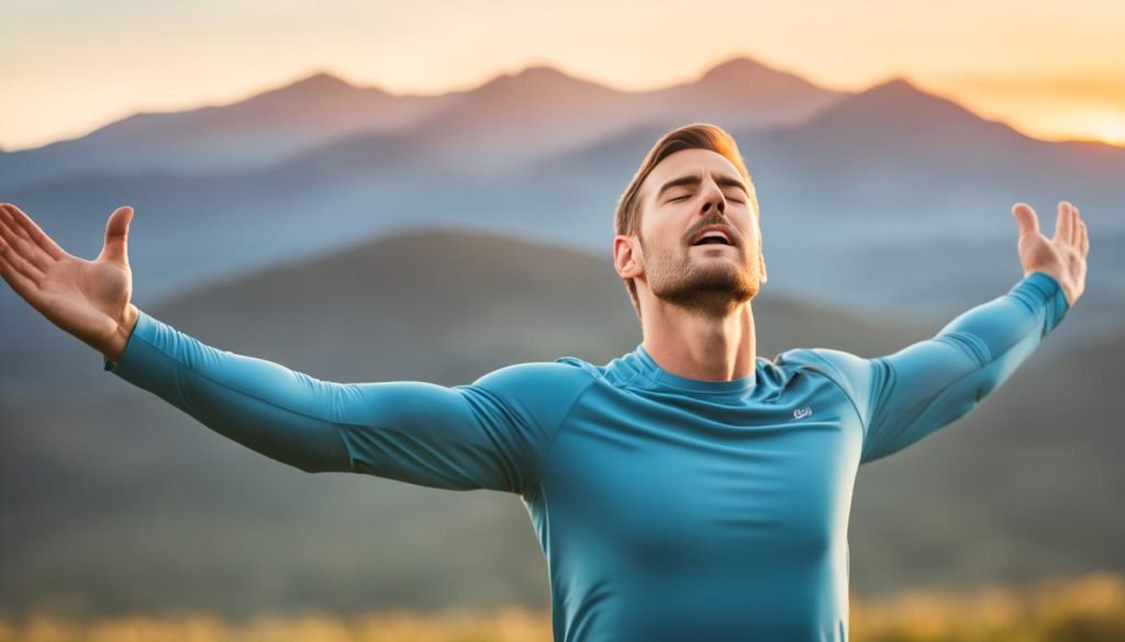Breathing technique demonstration for enhanced physical performance