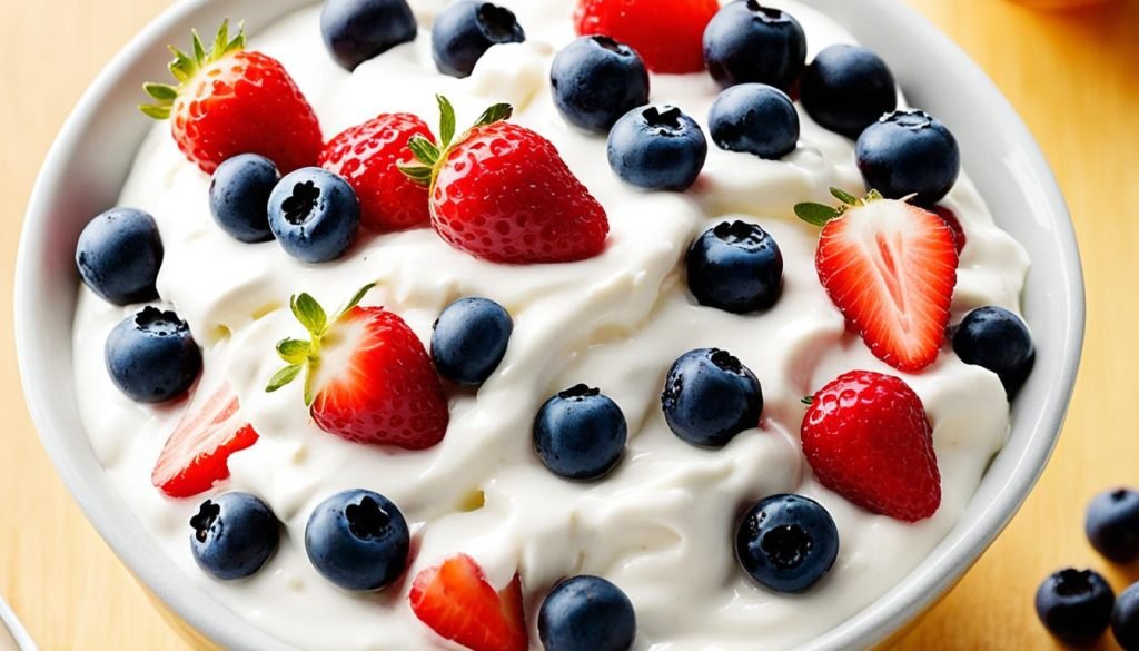 protein-rich yogurt and berries protein-rich yogurt and berries