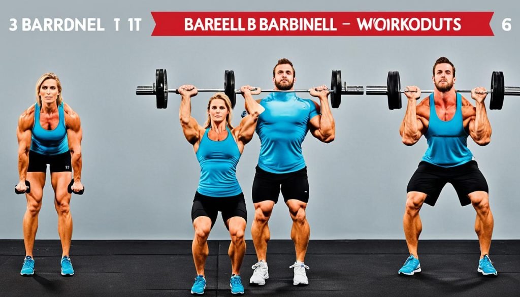sample beginner workout routines with barbell exercises
