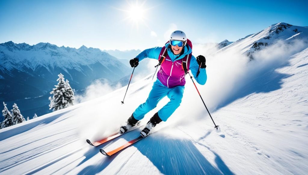 dumbbell skis for skiing fitness