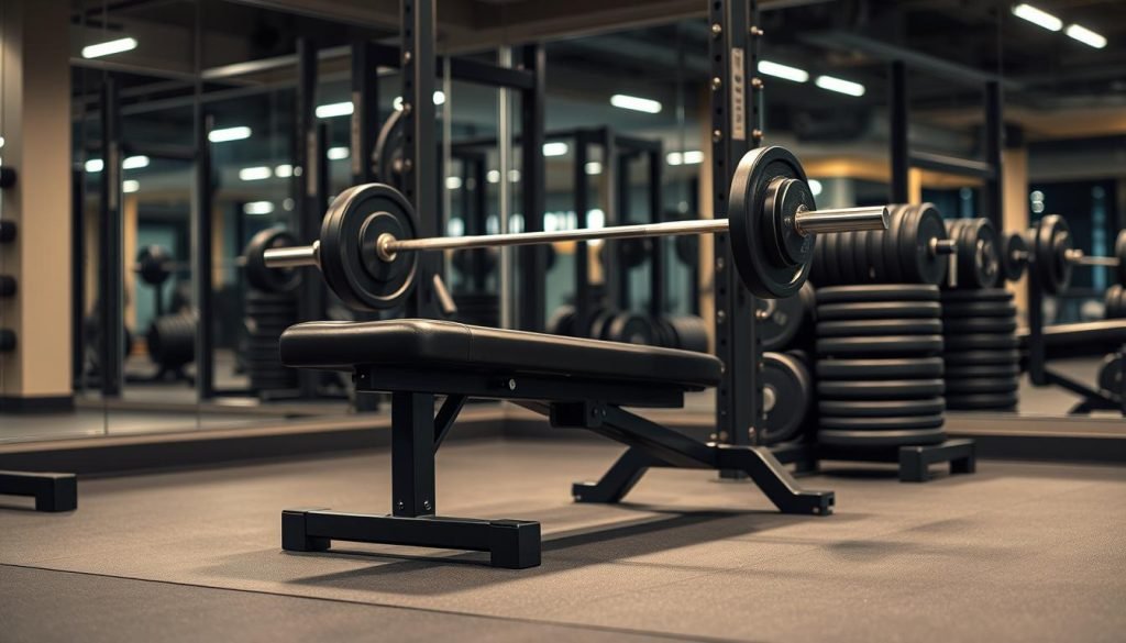 Bench press setup Bench press setup