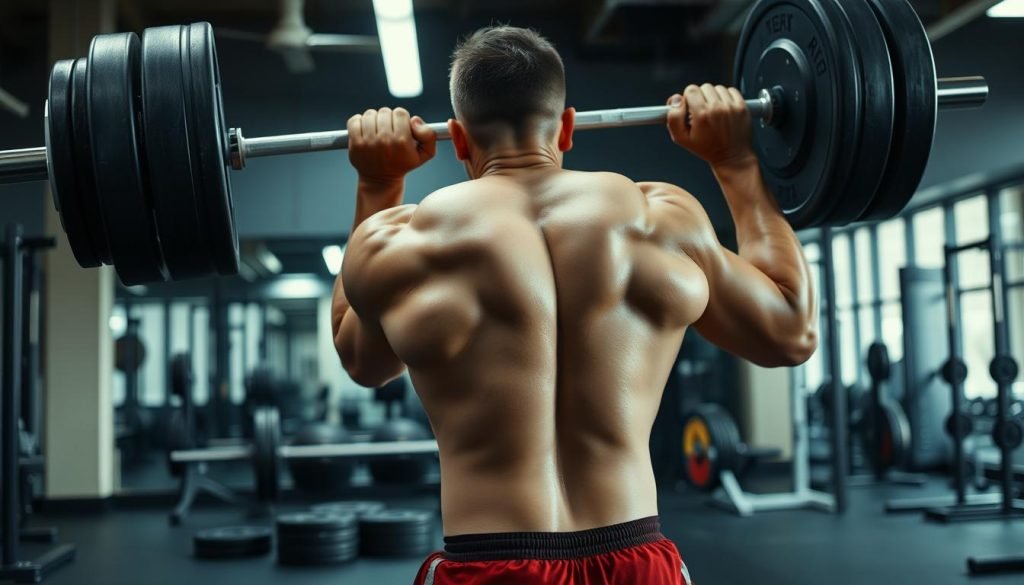 Improper form in weightlifting Improper form in weightlifting