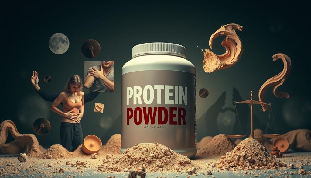 Protein powder weight gain side effects