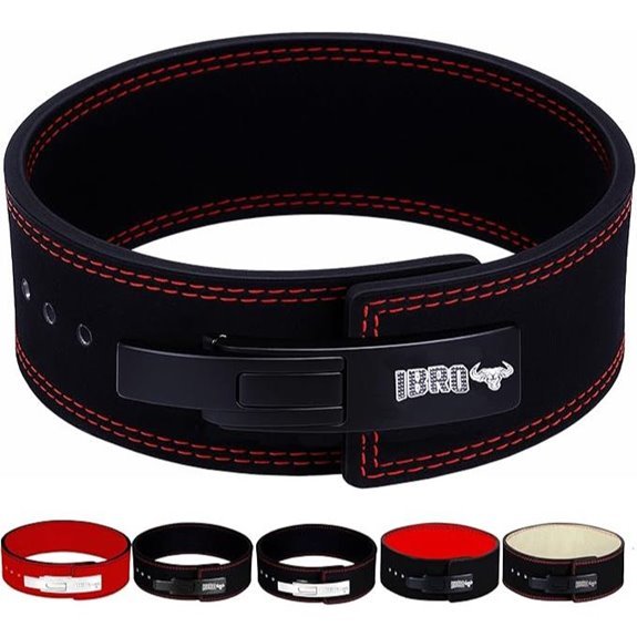 IBRO Powerlifting Lever Gym Belt (Heavy Duty Leather)