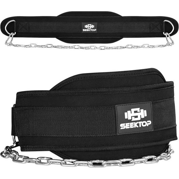 Seektop Dip Belt with Chain for Weightlifting